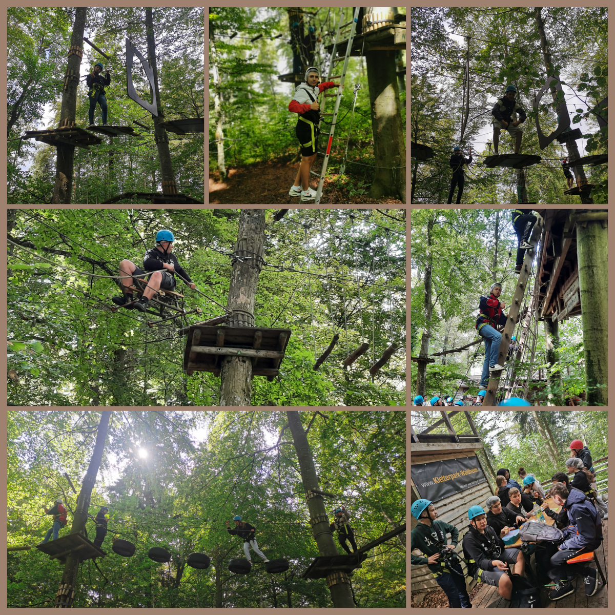 Wandertag Klassenstufe 8: Kletterpark-Waldheim 